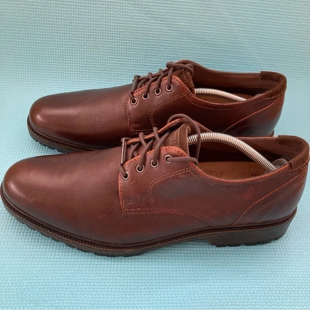 Dockers Mens Parkway Genuine Leather Casual Lace-up Oxford Shoe w/NeverWet sz 12